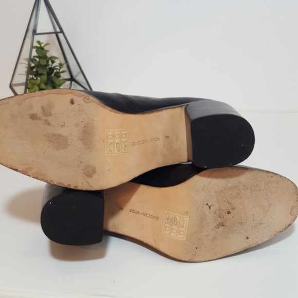 Pour La Victoire Black Heels Size 9 - Picture 5 of 5